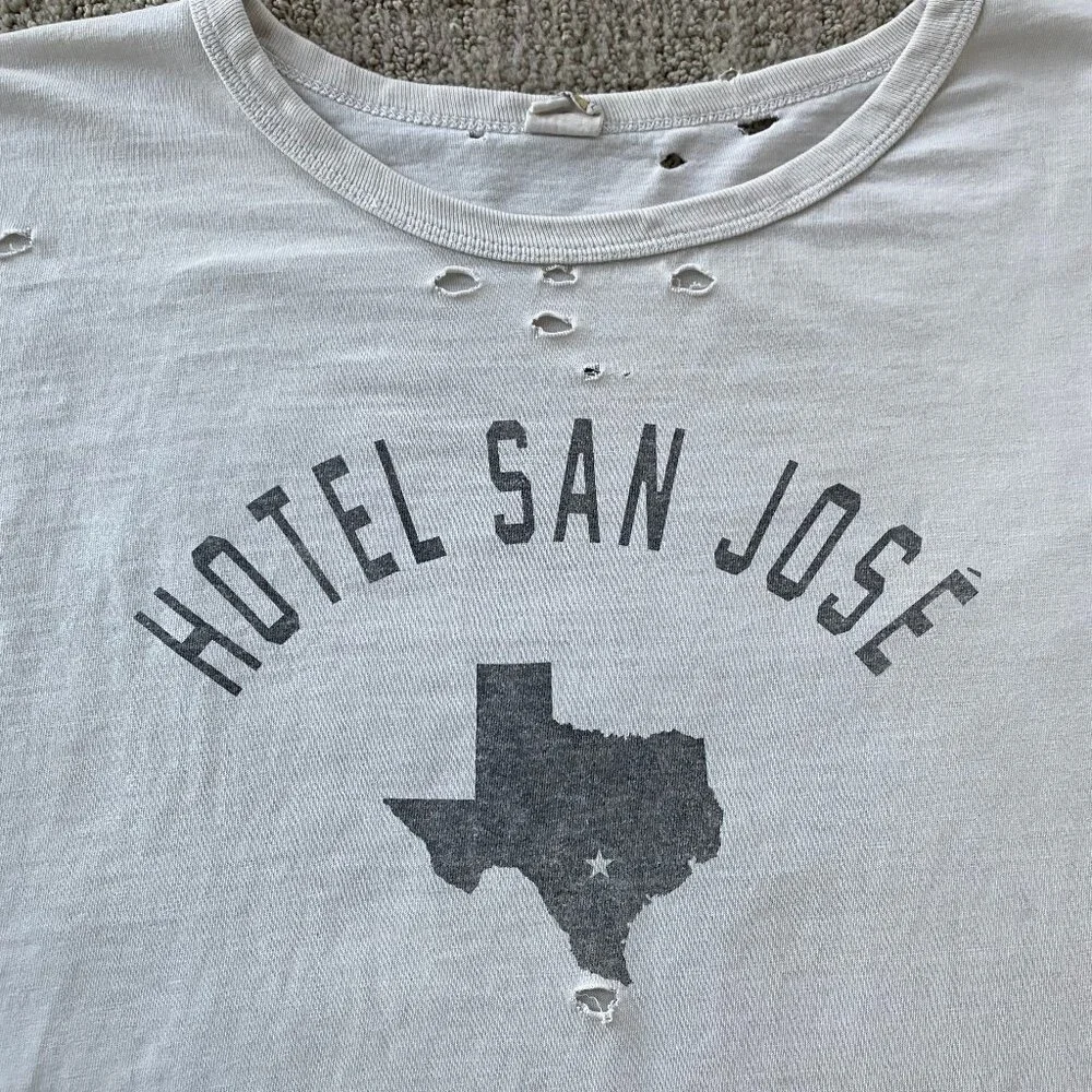 Gray Austin Texas Hotel San Jose T-Shirt sz XL Filth Mart - Picture 2 of 4